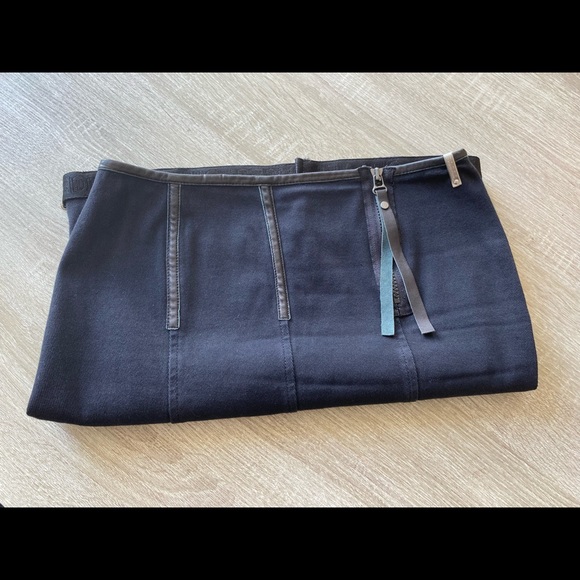 🖤VERSACE 💯% AUTHENTIC - NWOT SPORT BLACK DENIM SKIRT SIZE 28🖤 - Picture 11 of 16